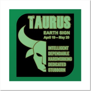 Zodiac Taurus Posters and Art